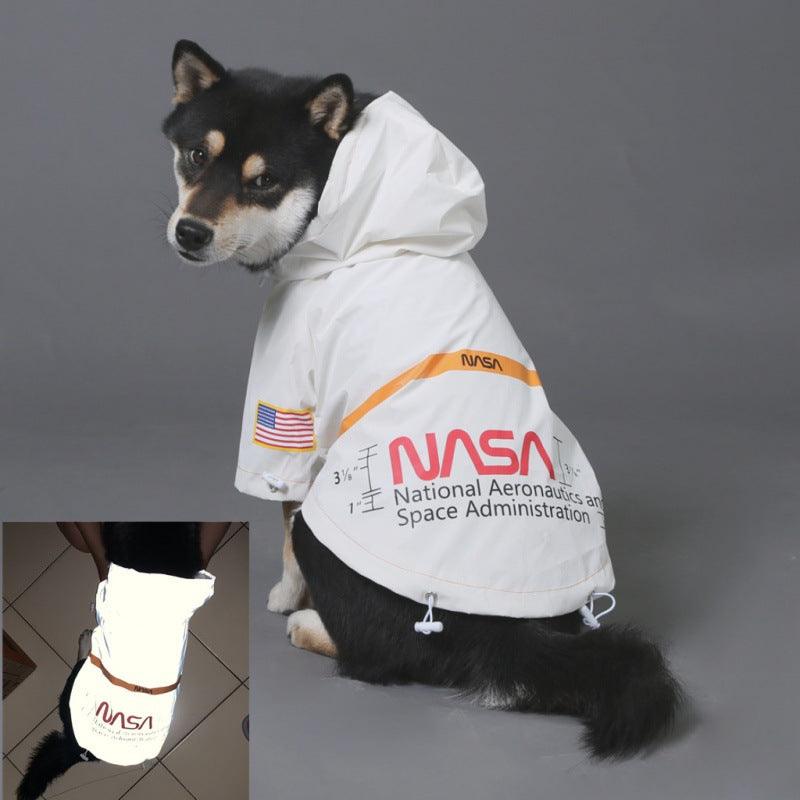 Tidestorm Reflective Space Suit Pet Raincoat