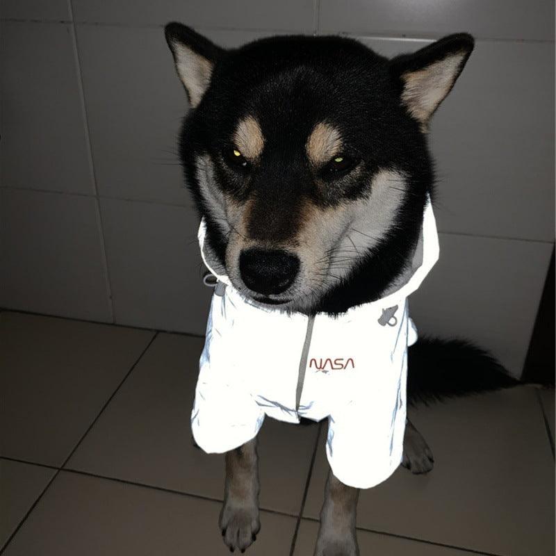Tidestorm Reflective Space Suit Pet Raincoat